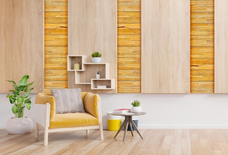 Parements auto-adhésifs beige STN493 – Pierre naturelle 15x60 cm – Boîte de 10