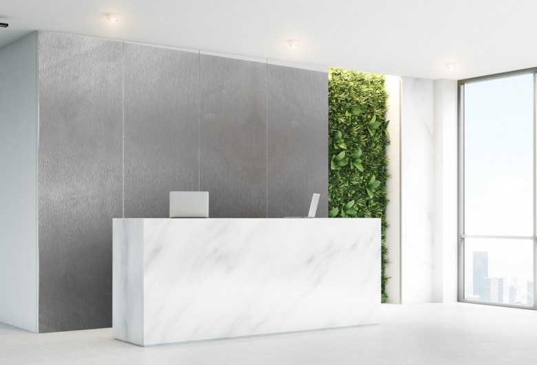 Revêtement adhésif métal brossé argent pour intérieur - MET A04