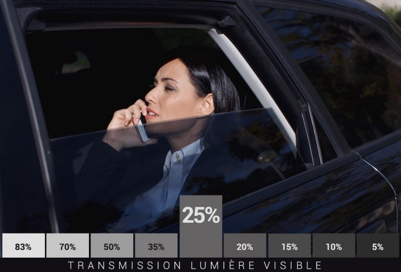 Film Teinté 25% Lumière - Élégance et Protection UV Série P