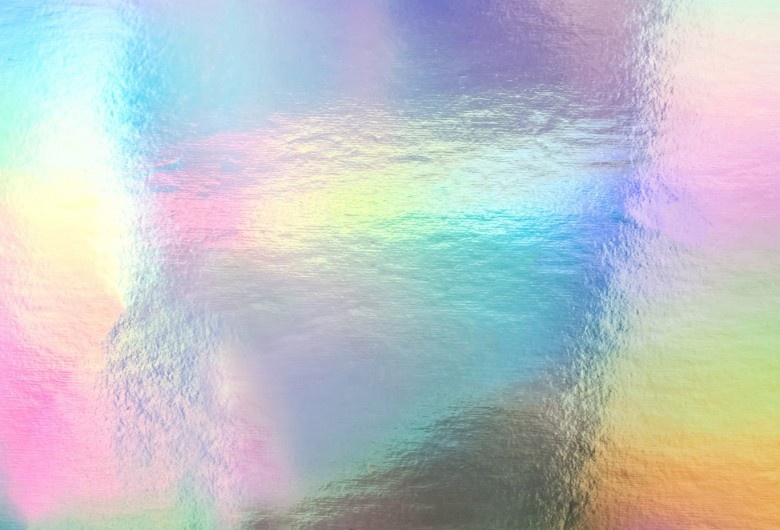 Film adhésif irisé métallisé multicolore pour décor lettrage – SKN D05