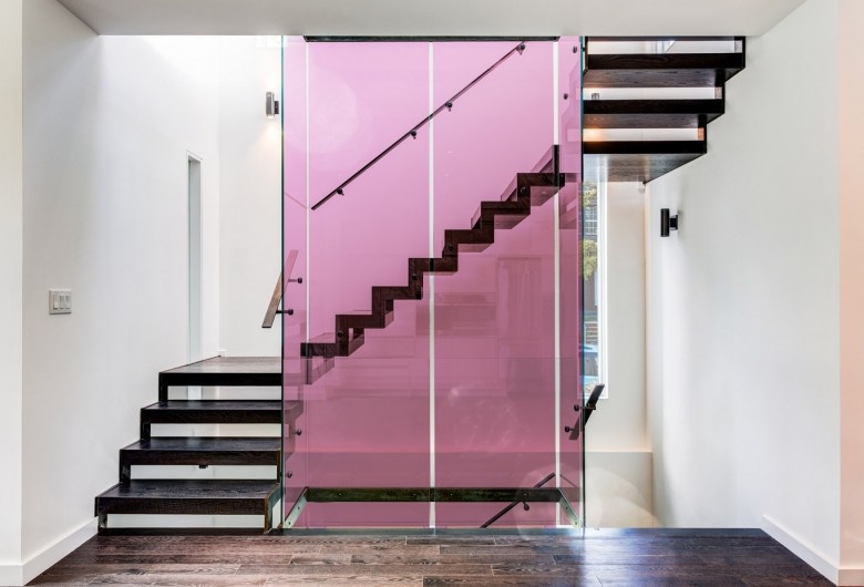 Film pour vitrage transparent couleur rose – Décoration lumineuse | Réf 60366