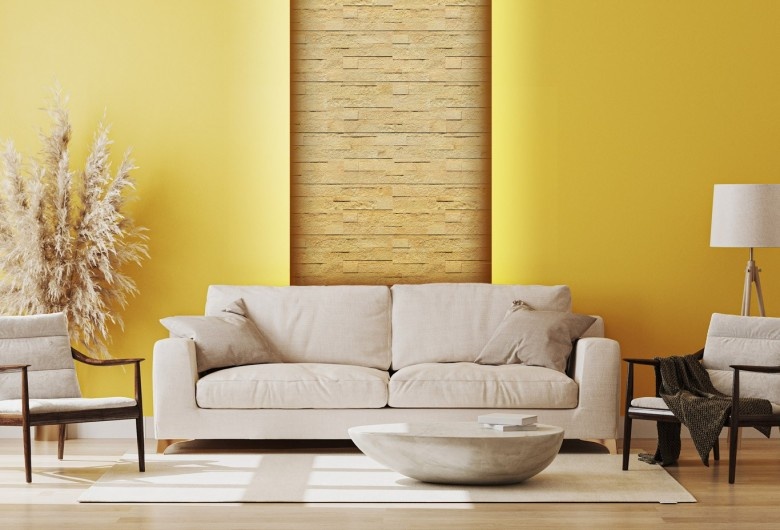 Parements auto-adhésifs beige STN491 – Pierre naturelle 15x60 cm