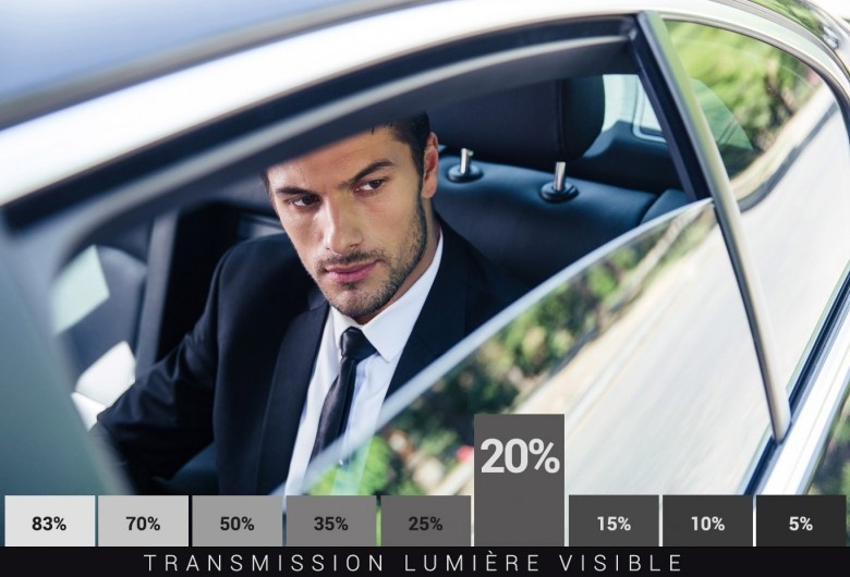 Film Teinté Masse 20% Lumière - Noir Transparent - Série D