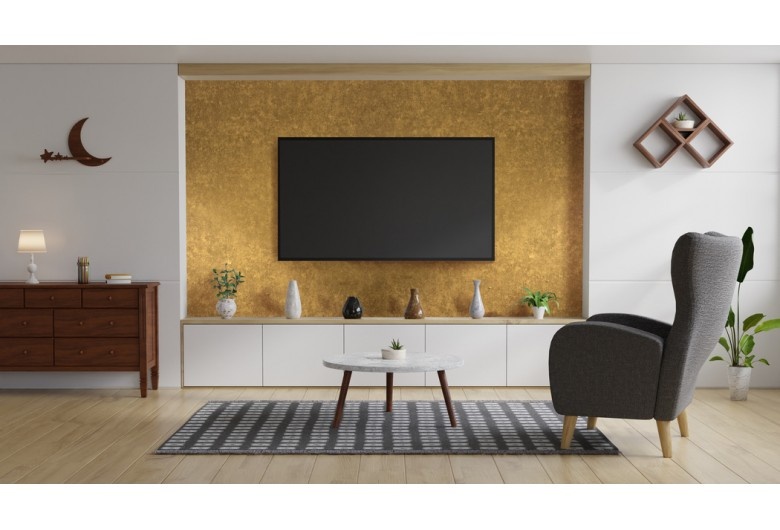 Revêtement adhésif OR tacheté métal pour murs et surfaces lisses - GOL D60