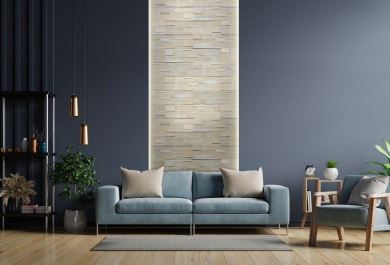Parements auto-adhésifs gris STN492 – Pierre naturelle 15x60 cm – Boîte de 10