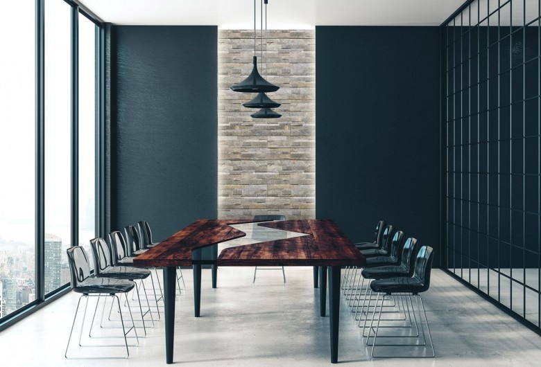 Parements auto-adhésifs gris STN286 – Pierre naturelle 15x60 cm